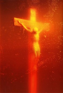 Andres Serrano, "Piss Christ," 1987. 