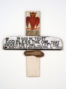 Jesse Howard, Untitled (God Bless the Owl), 1956. 